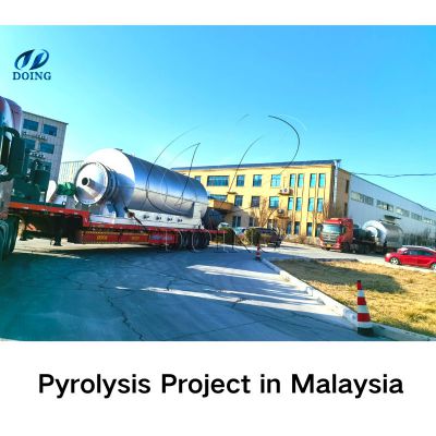 Batch to continuous type waste tire pyrolysis machine Convert tyre to fuel oil recycling pyrolysis plant