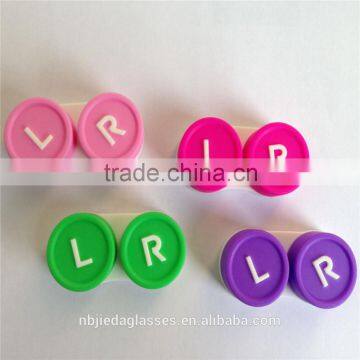 colorful custom contact lens dual case