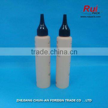 high quality empty plastic tube for personal care,PE tube with pointy cap