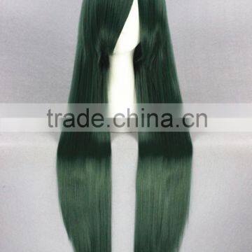 High Quality 100cm Long Green Mixed Wigs Straight Mima Cosplay Hair Wigs Synthetic Anime Wig Party Wig photo-2