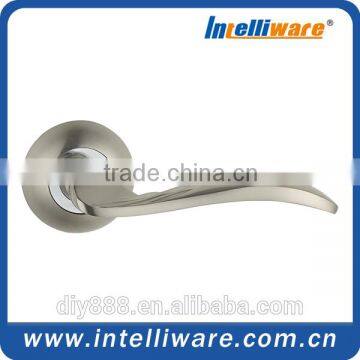 Zamak door level handle for steel door -- 2K312-BSN