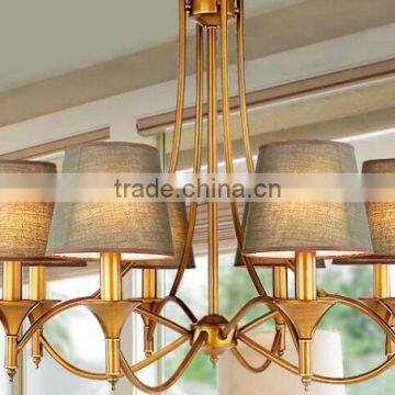 2016 new wrought iron candle chandelier lighting