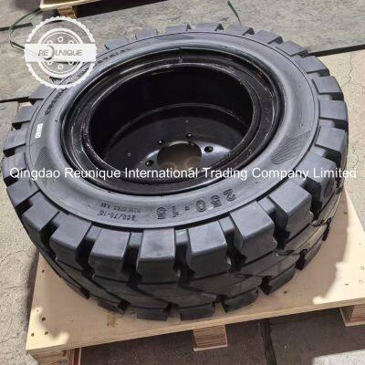 China Solid Tyre Forklift Tyre 250-15/7.0 and 7.00-15 Wheel Rim