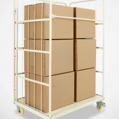 Warehouse Galvanized Wire Roller Cart Wholesale, Cage Trolley