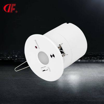 Factory Direct Supply Low Price 3W LED Emergency Down Light Safety Exit Sign with Built-in Battery