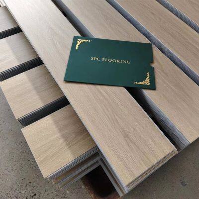 SPC Flooring Waterproof Fireproof Click Lock Vinyl Plank Wood Grain For Home Commercial photo-4