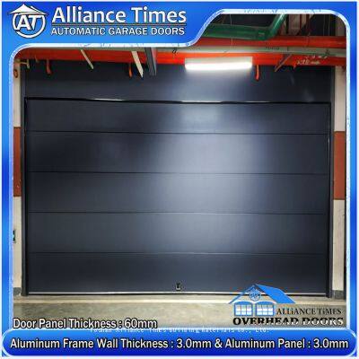 Frameless Aluminum Flush Panels Sectional Garage Doors photo-4