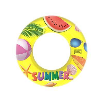 Custom Printed Inflatable Swimming Rings, PVC Swimming Rings, Lifebuoy Equipment, Floating Rings, Children's Swimming Rings