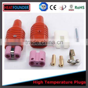 Male and female industrial plug and socket