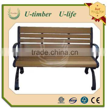 Wood plastic composite wpc park bench outdoor chair