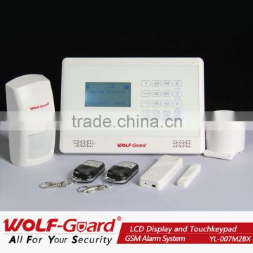 YL-007M2BX GSM alarm system with LCD display and touch keypad alarm gsm iphone