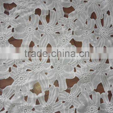 Wholesale Milk Silk Lace Trim Embroidery Lace Accessory for Clothing Design for Wedding Dress photo-5