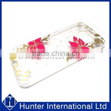 Print Flower Soft TPU Case For S6edge