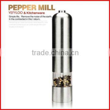 Stainless electric salt grinder