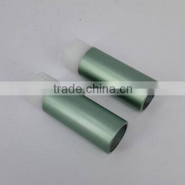 Discounted price high grade green matt aluminum cosmetic tube (aluminium tube for cosmetic, lipstick tube)
