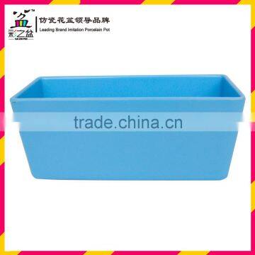 Indoor Rectangle plastic Melamine flower pot MX1306