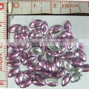 Rhinestuds Hot Fix Iron on Horse Eye Shape APROX: 4x8mm