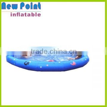 Blue round inflatable swimming pool toys for fun, inflatable kid pools,fun pool