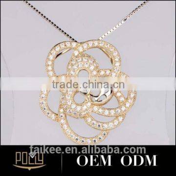 Not to be Missed Goods Stone Silver Pendant Silver Flower Pendant