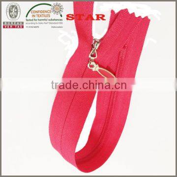 3# polyester invisible zipper for evening dress 2015 close end