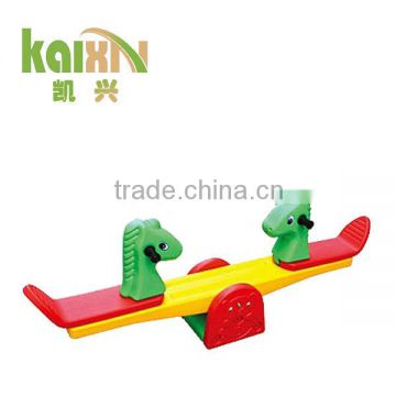 2015 Good Quality Colorful Outdoor Plastic Horse Seesaw Toy