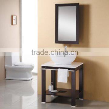 Single Art Basin Wooden Cabinet X003