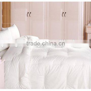 100%cotton down like quilt,double sicthing plain white