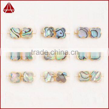 High Quality Abalone Paua Shell Earring Clover Earrings for Girl Lucky Jewelry photo-5