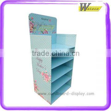 Customize for sport's shoes and flower display cardboard display for new product promotion in flower shop