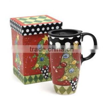 Chrismas Hot Sale Ceramic Mug with lid