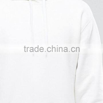 Customize Logo Pocket White 100% Cotton Blank Hoodies photo-3