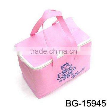 High quality wine cooler bag with handle with pirnting