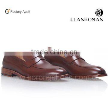 Men genuine leather dress shoes italian formal shoes China wholesale