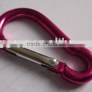 CHINA ALUMINUM CARABINER SNAP HOOK PROFESSIONAL MANUFACTURER 5*50 MM photo-6