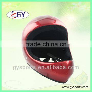 Red fiber glass and velvet Paragliding Helmet free style flying helmet