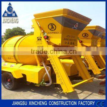 Self loading Concrete Machine!!JZM350 rolling drum concrete mixing machine