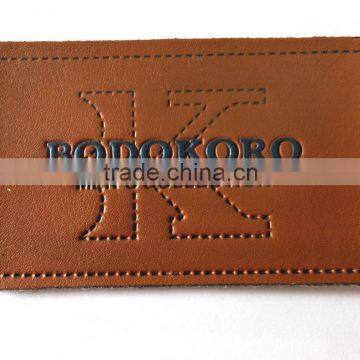 Hot sale custom 2016 leather label for jeans
