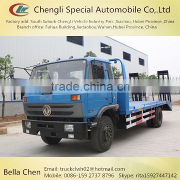 Construction machinery transporter, DONGFENG 4*2 flatbed truck