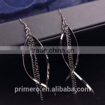 Simple Long Chain Tassel Dangle Earrings Fashion Gold Plated Designs For Women photo-4