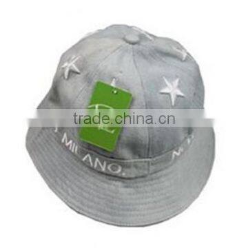 BUKH002C Pure grey polyester bucket hat Fashion sport cap