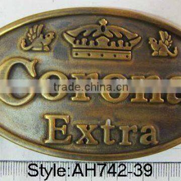 custom brand name buckles plate metal belt buckleS