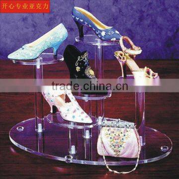 Fashion Clear Acrylic Shoes Display Stand