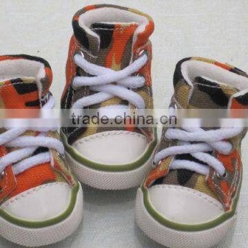 Camouflage Canvas Shoes Dog Footwear