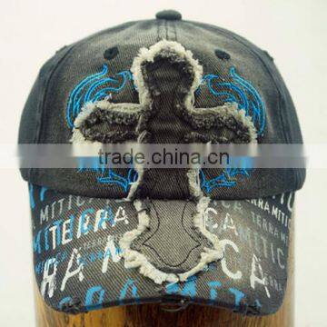 custome cricket fashion bill 6 panel hat cap