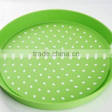 high quality round anti skid kitchen accessories plastic cutlery tray