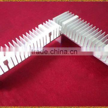 custom black anodised extruded aluminum profile heatsink