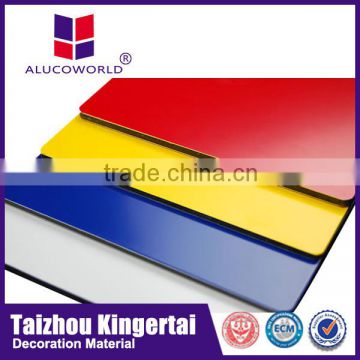 Alucoworld ACP golden brushed aluminum plastic composite panels world wide aluminum fabrication sandwich plate wall claddings