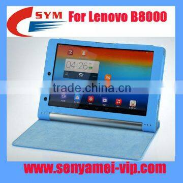 Factory Protective eather case for Lenovo yoga tablet B8000 case leather, For Lenovo Yoga case