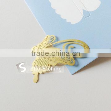 Wholesale etching personalized metal bookmark manufacture