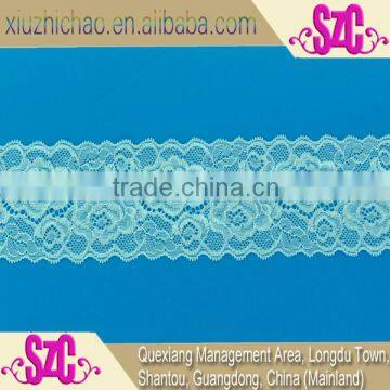 7.5cm fashion spandex nylon woven elastic lace ribbon